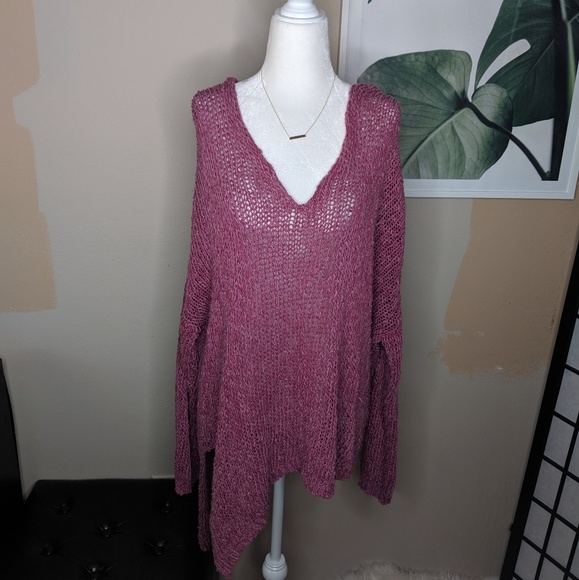 Free People Vertigo Pullover Sweater Pink Boho - Picture 5 of 11